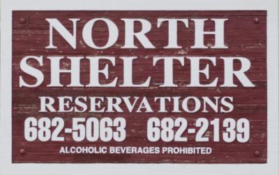 North shelter sign